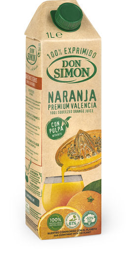 Don Simon 100%純橙汁加果肉1公升